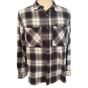 Primark mens textured plaid long sleeve shirt